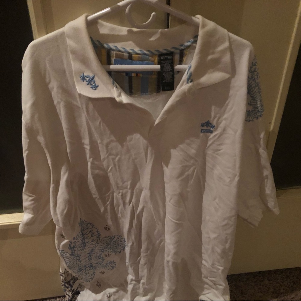 Enyce polo with logo and lapel crest